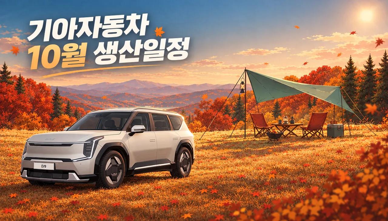 26년 10월 기아자동차 전차종 생산일정