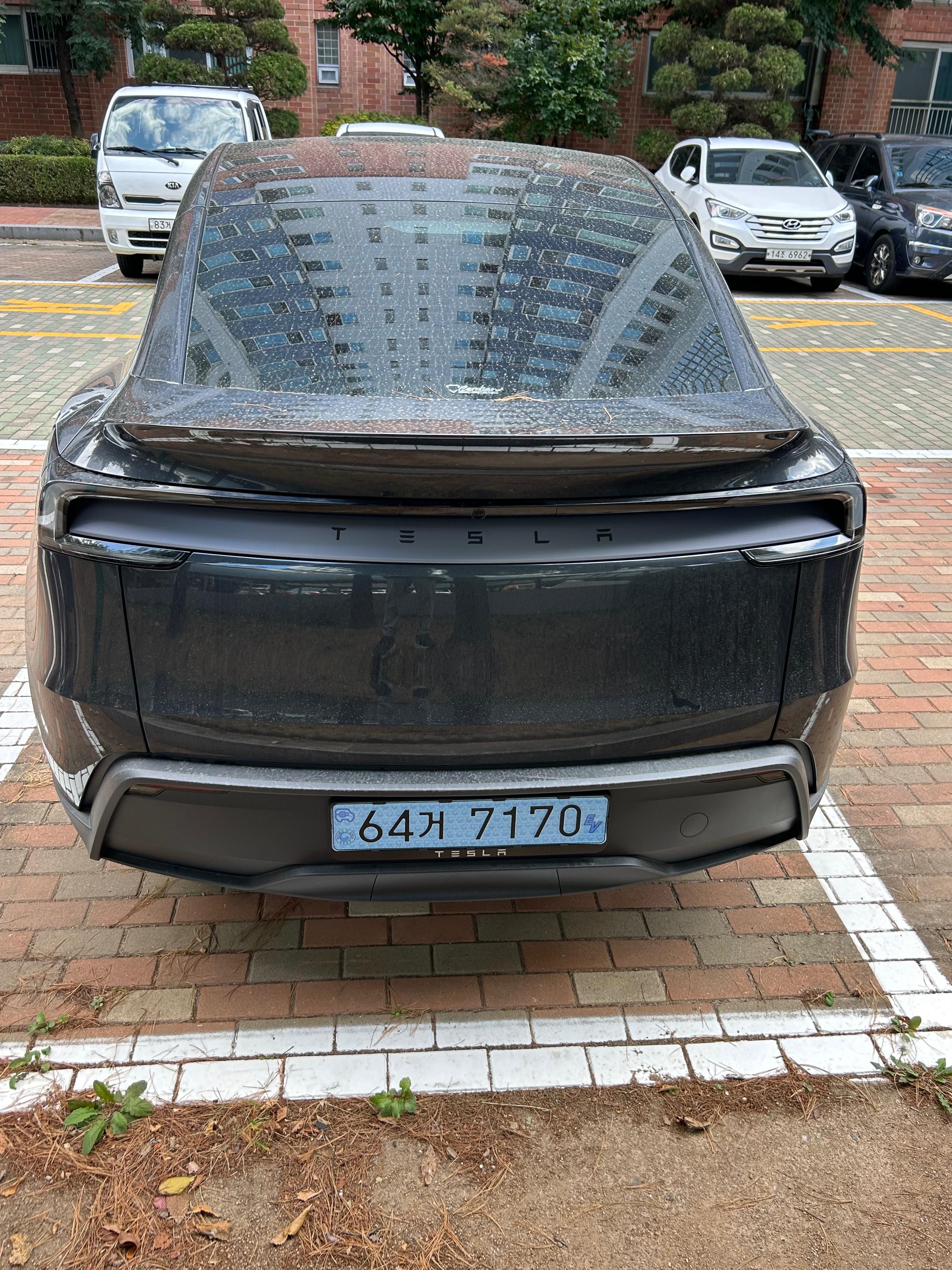 테슬라 모델 Y 출고후기 후면 사진
