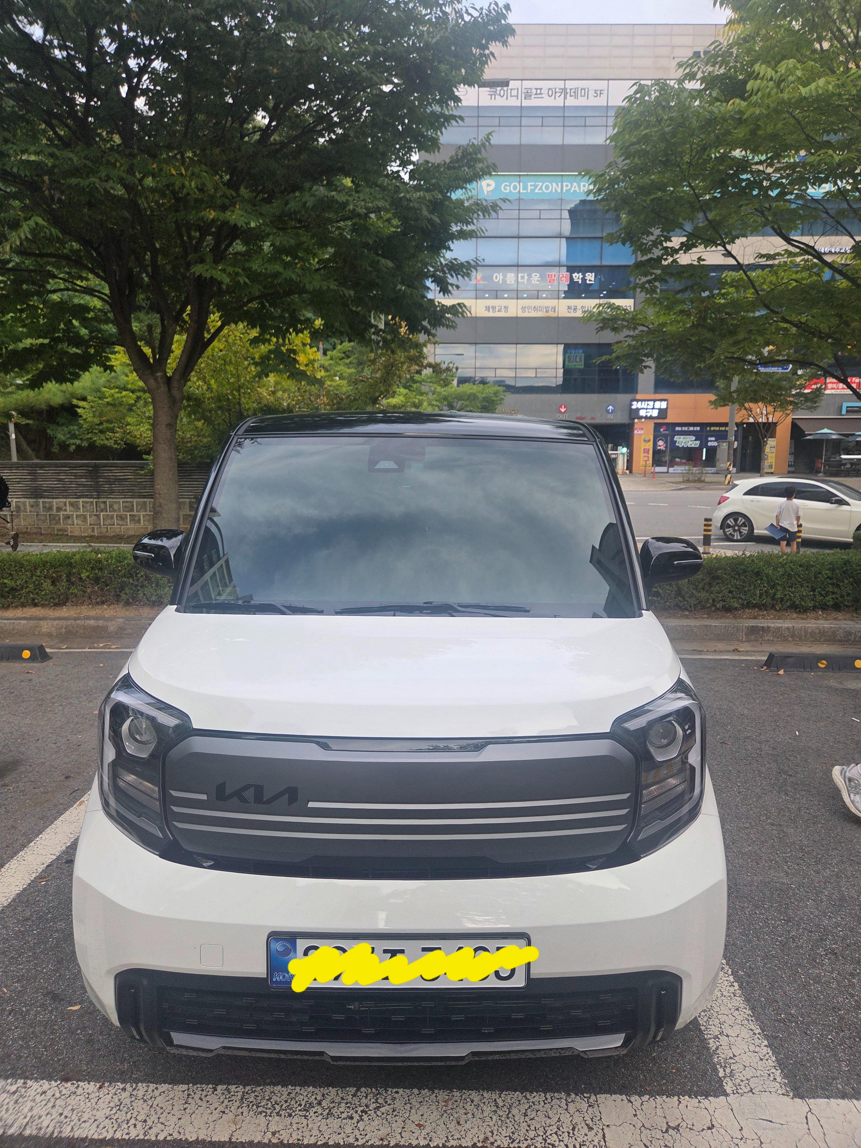 기아 레이 출고후기 전면 사진